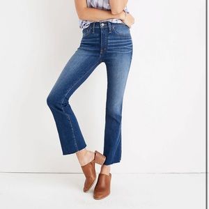 NWT Madewell Petite Cali Demi-Boot Jeans in Marco Wash